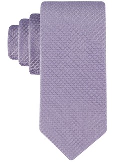 Calvin Klein Men's Spencer Solid Grid Tie - Lilac