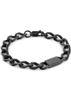 Calvin Klein Men's Stainless Steel Chain Link Bracelet - Black