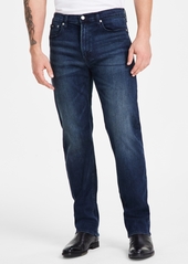 Calvin Klein Men's Standard Straight-Fit Stretch Jeans - Forever Black