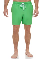 Calvin Klein Men's Standard UV Protected Quick Dry Square Patch Logo Swim Trunk