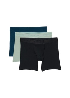 Calvin Klein Men's Standards 3-Pack Boxer Brief Classic Navy SAGE Meadow Black