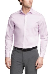 Calvin Klein Men's Steel Plus Regular Fit Modern Pin Cord Dress Shirt - Lilac