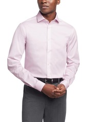 Calvin Klein Men's Steel Plus Slim Fit Modern Pin Cord Dress Shirt - Pink Lavender