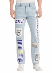Calvin Klein Men's Straight Fit Jeans BMX Patch Light