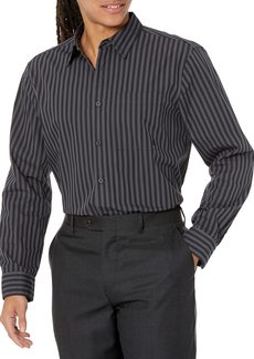 Calvin Klein Men's Stripe Pocket Long Sleeve Button-Down Easy Shirt