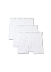 Calvin Klein Men's Big & Tall Cotton Classics 3-Pack Boxer Brief White 2XL