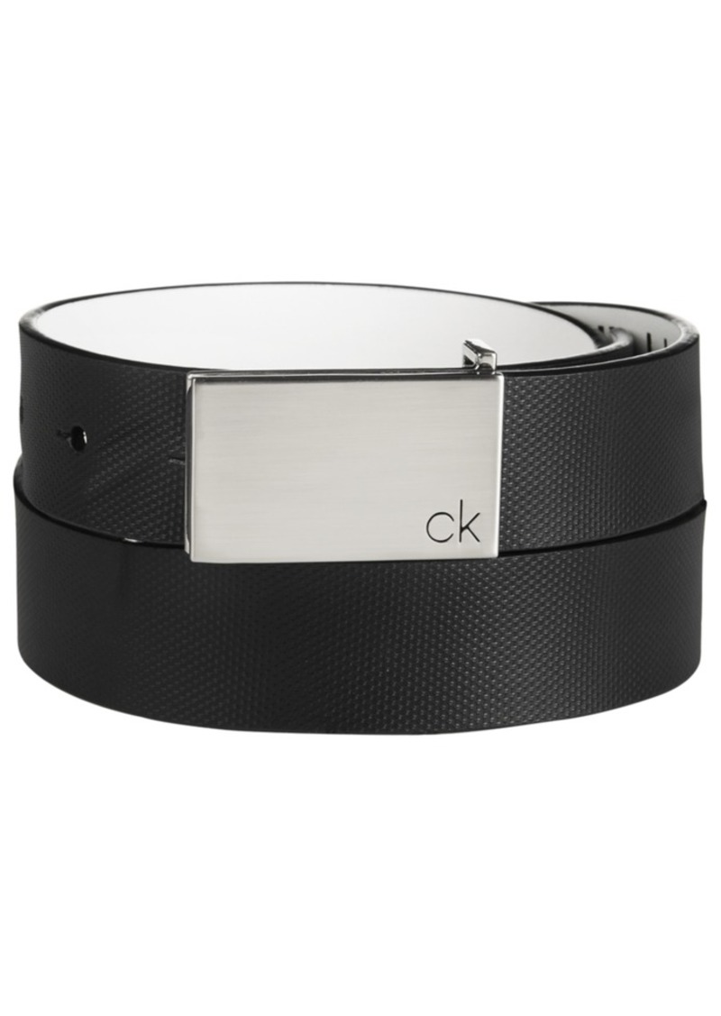 calvin klein men's black belt