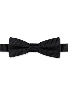 Calvin Klein Men's Textured Solid Bow Tie - Black
