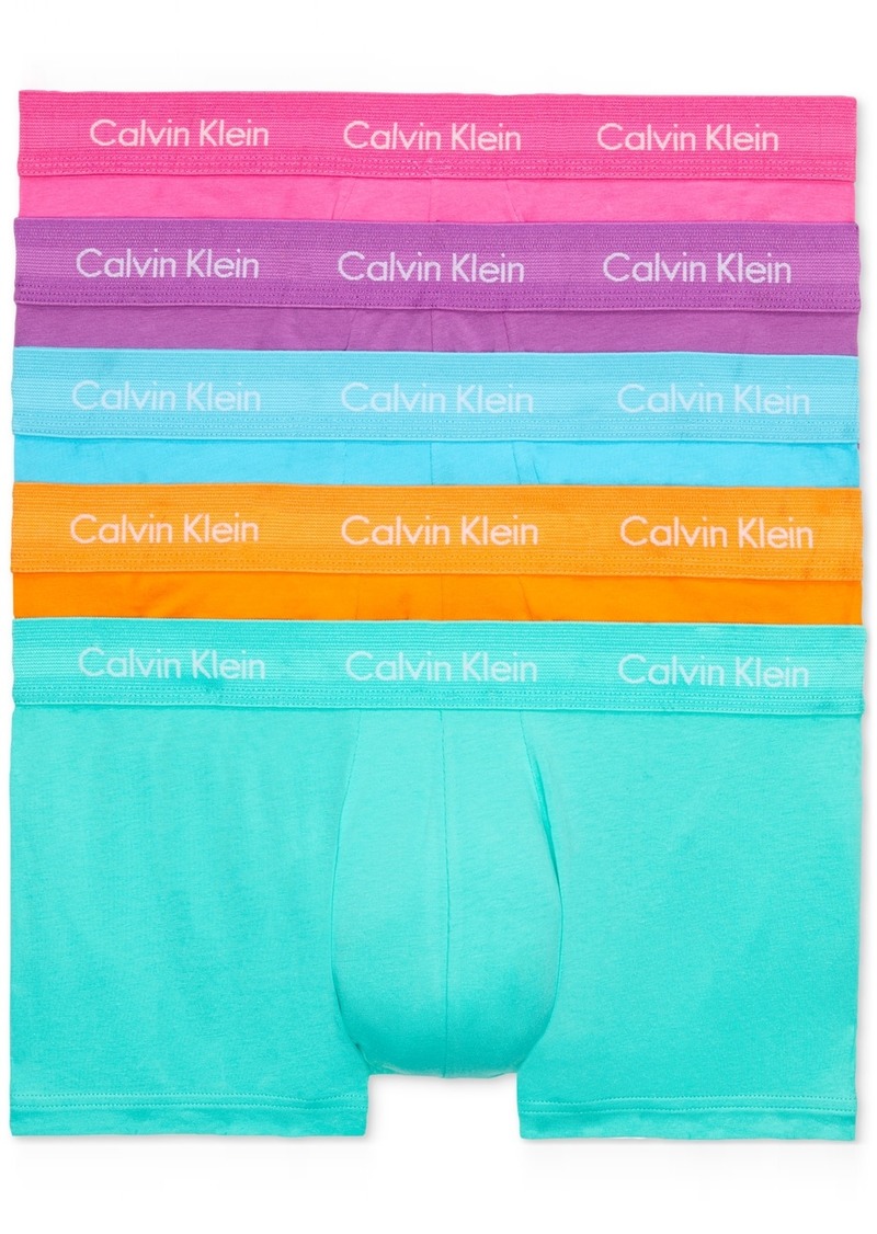 Calvin Klein Men's The Pride Edit 5-Pk. Low-Rise Trunks - Green Assorted