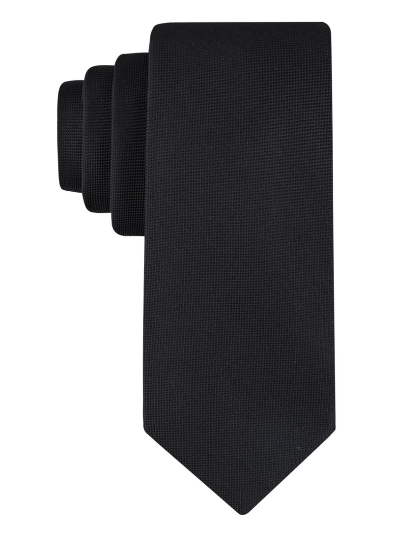 Calvin Klein Men's Black Tie Black Solid Regular