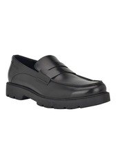 Calvin Klein Men's Tollin Lug-Sole Casual Loafers - Black