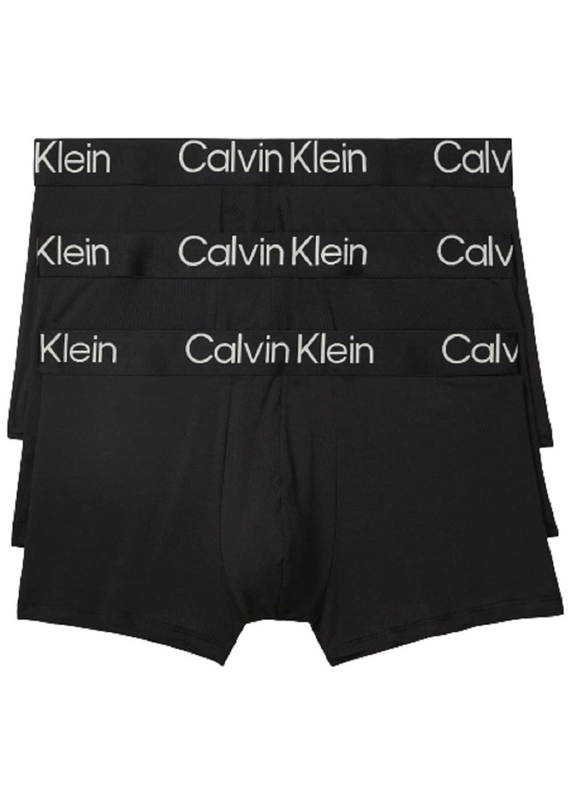 Calvin Klein Men's Underwear Ultra Soft Modern Modal 3-Pack Trunk  L