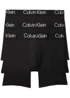 Calvin Klein Men's 3-Pack Ultra Soft Modern Modal Boxer Briefs Underwear - Black