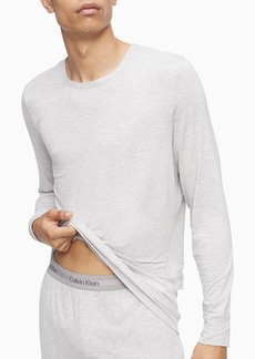 Calvin Klein Men's Ultra Soft Modern Modal Crewneck Lounge Sweatshirt - Grey Heather
