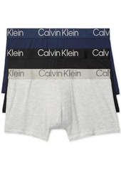 Calvin Klein Men's 3-Pack Ultra Soft Modern Modal Trunk Underwear - Black