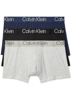 Calvin Klein Men's 3-Pack Ultra Soft Modern Modal Trunk Underwear - Airforce