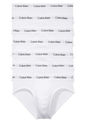 Calvin Klein Men's Cotton Stretch 7-Pack Hip Brief White L