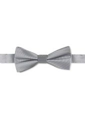 Calvin Klein Men's Unison Solid Pre-Tied Bow Tie - Black