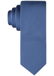 Calvin Klein Men's Unison Solid Tie - Blue