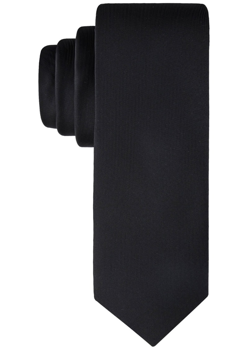 Calvin Klein Men's Unison Solid Tie - Black