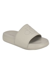 Calvin Klein Men's Wiston Pool Slip-On Flat Slides - Black