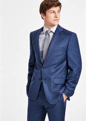 Calvin Klein Men's Slim-Fit Wool-Blend Stretch Suit Jackets - Light Blue
