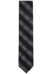 Calvin Klein Men's Yael Plaid Tie - Black