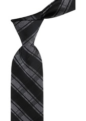 Calvin Klein Men's Yael Plaid Tie - Black