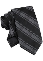 Calvin Klein Men's Yael Plaid Tie - Black