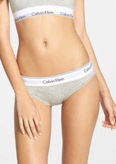Calvin Klein Women's Pure Ribbed Cheeky Bikini Underwear QF6443