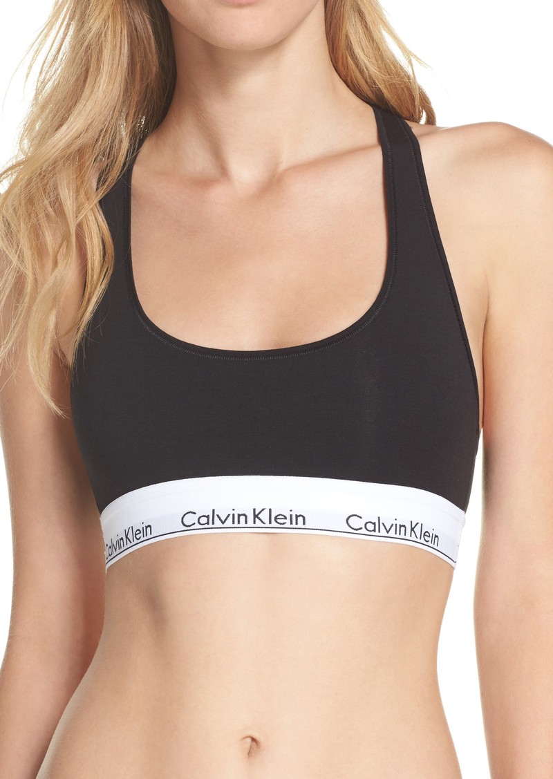 calvin klein modern cotton racerback bralette