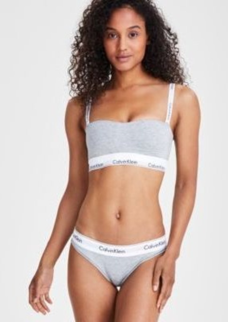 Calvin Klein Modern Cotton Lightly Lined Bandeau Bikini Underwear