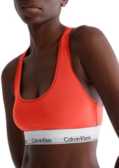 Calvin Klein Modern Cotton Women's Modern Cotton Bralette F3785 - Calypso Coral