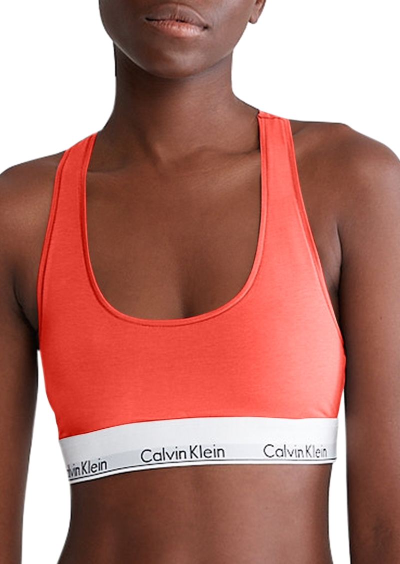 Calvin Klein Modern Cotton Women's Modern Cotton Bralette F3785 - Calypso Coral