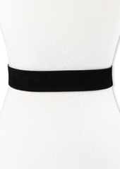 Calvin Klein Modern Slider Buckle Suede Leather Belt - Black