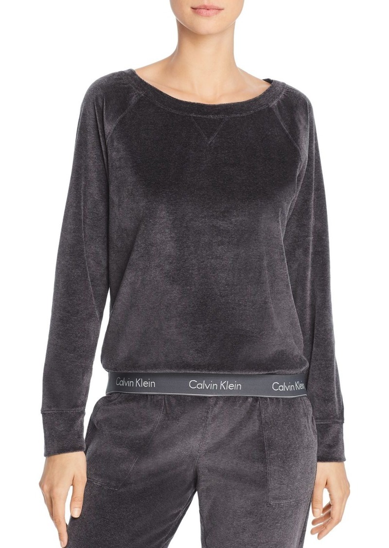Calvin Klein Modern Velour Lounge Sweatshirt 