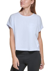 Calvin Klein Performance Bungee-Hem Pocket Cotton T-Shirt