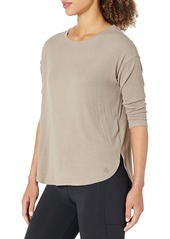 Calvin Klein Performance Calvin Klein Women's Performance 3/4 Sleeve with Rounded HI-Low Hem  L