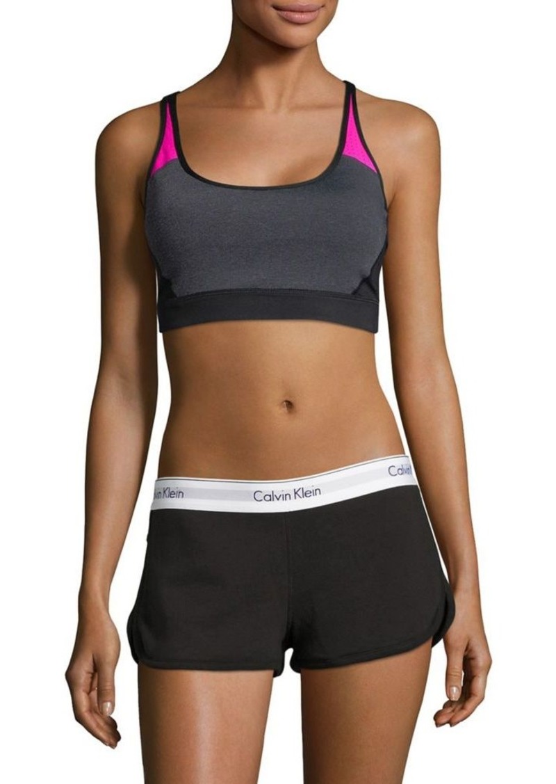 calvin klein sports bra and shorts