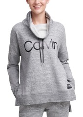 Calvin Klein Performance Funnel-Neck Logo Sweatshirt