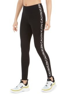 Calvin Klein Performance Women's Logo High-Waist Leggings - Black