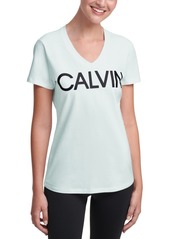Calvin Klein Performance Logo V-Neck T-Shirt