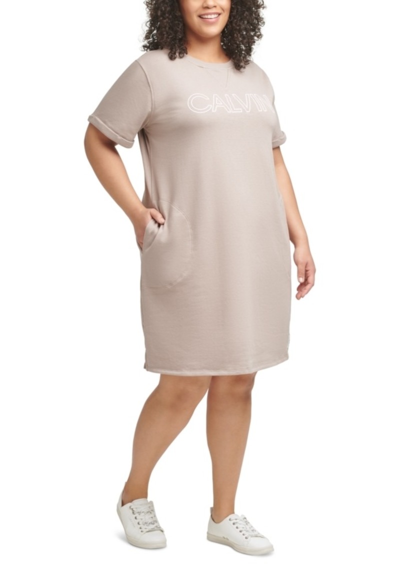 plus size calvin klein t shirt dress