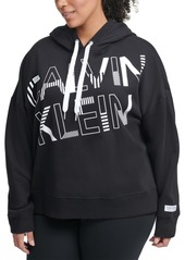 Calvin Klein Performance Plus Size Graphic Hooded Sweatshirt