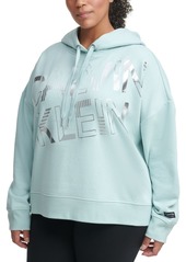 Calvin Klein Performance Plus Size Graphic Hooded Sweatshirt