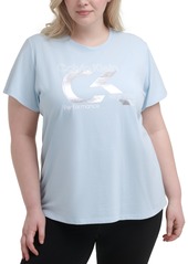 Calvin Klein Performance Plus Size Logo-Print T-Shirt