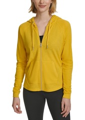 Calvin Klein Performance Ruched-Sleeve Zip Hoodie, Xs-3X - Evening Sand