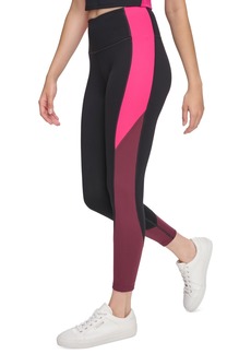 Calvin Klein Performance Women's Colorblock High-Waisted 7/8 Leggings - Black/garnet/electric Pink