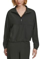 Calvin Klein Performance Women's Commuter Active Half-Zip Pullover Top - Black