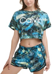 Calvin Klein Performance Women's Cropped Printed T-Shirt